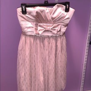 Delias Gold Strapless mini dress